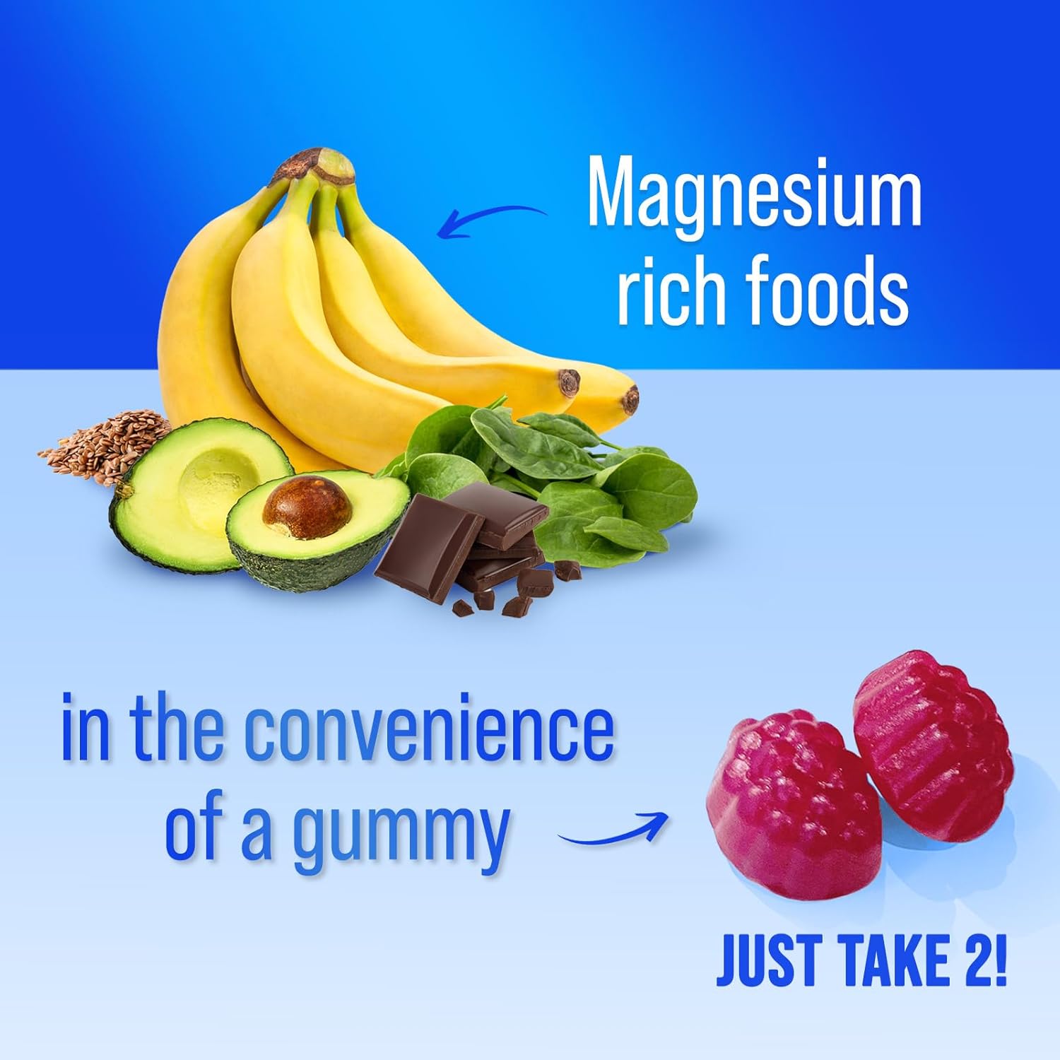 High Absorption Magnesium Citrate Gummies for Bone, Muscle & Heart Health - Vegan & Gluten Free - 60 Gummies
