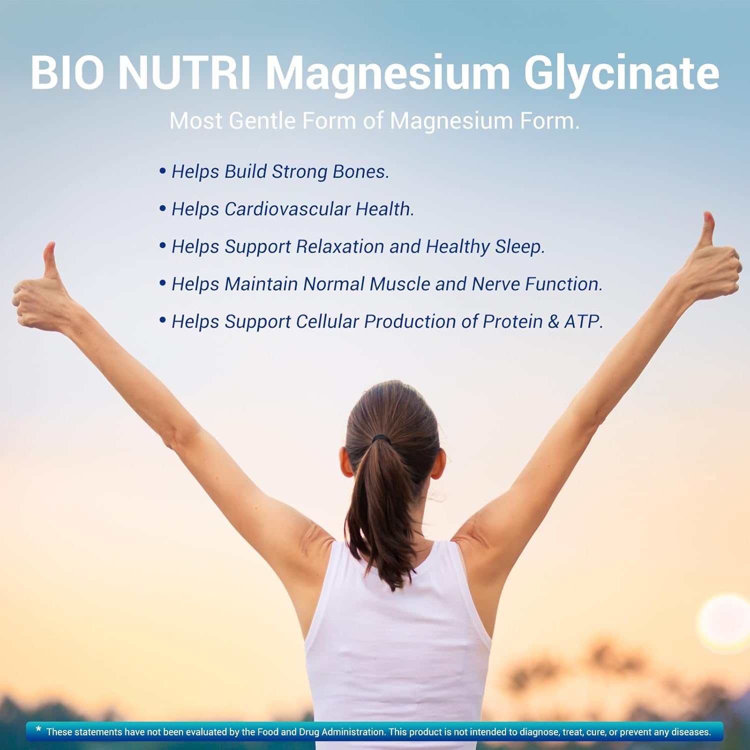 High Absorption Magnesium Glycinate 500mg Capsules for Sleep, Stress, and Relaxation - 120 Capsules for Nerve, Muscle, Bone, and Heart Health
