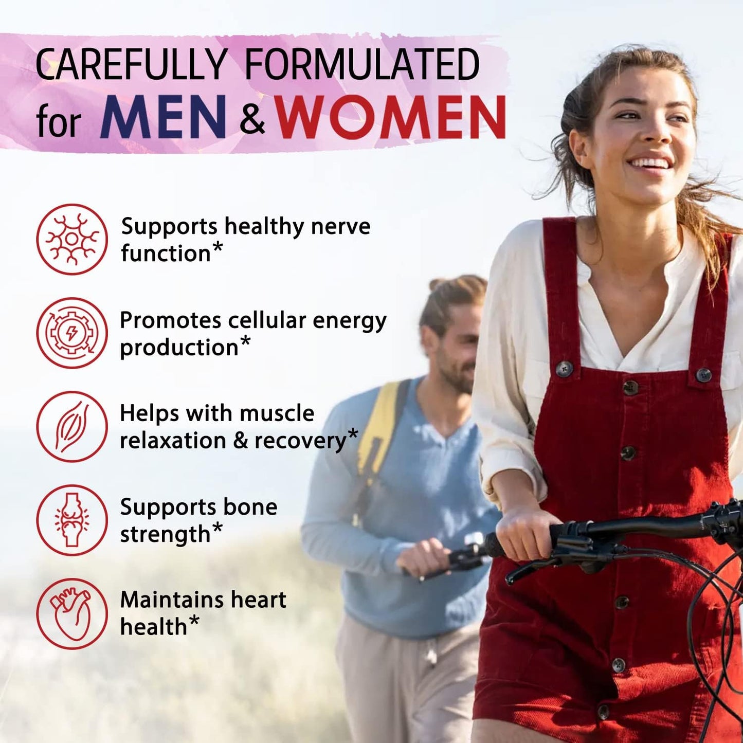 High Absorption Magnesium Malate Capsules for Muscle Relaxation & Energy Production - 45mg Elemental Magnesium - Easy-to-Swallow, Gluten-Free, Vegan - 90 Count