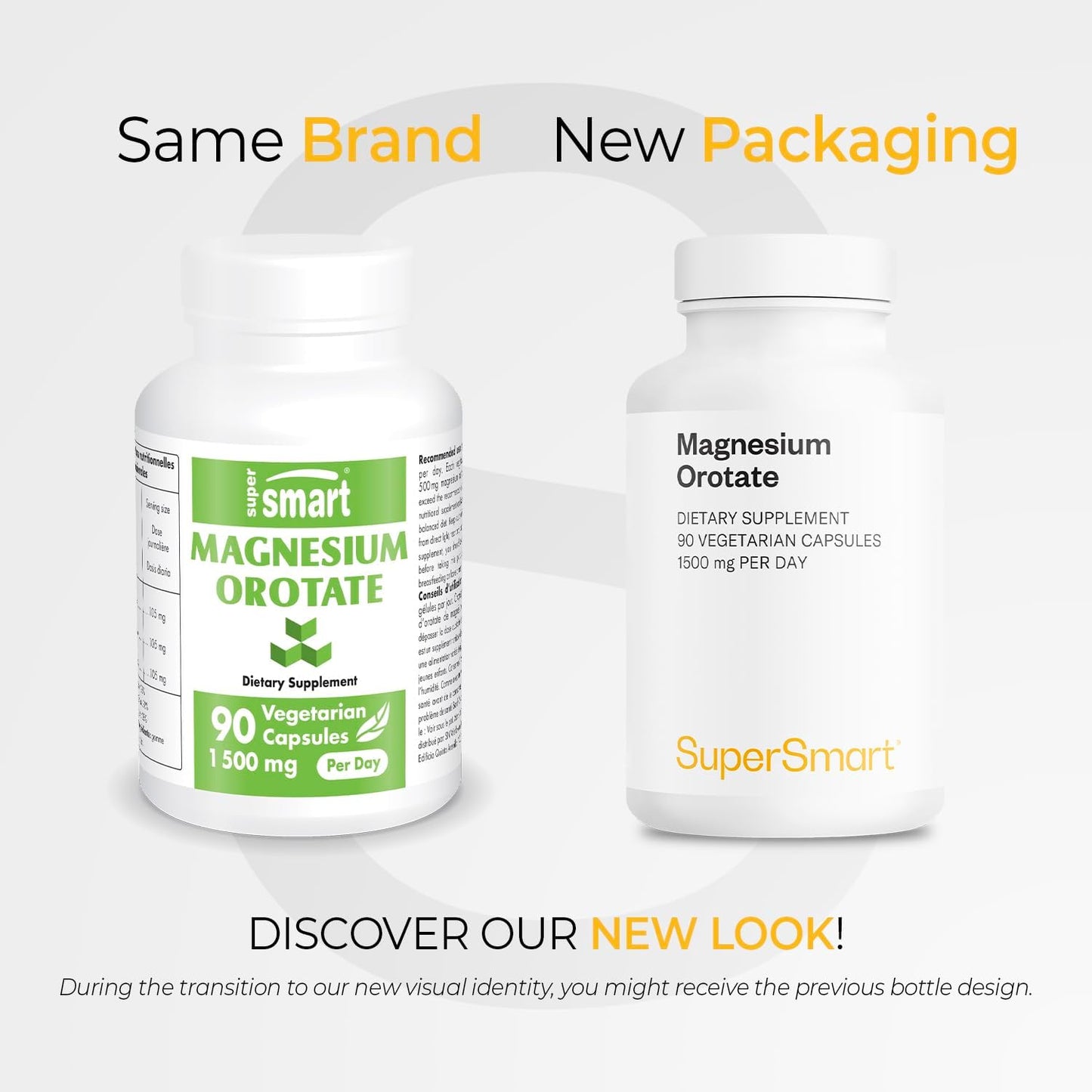High Absorption Magnesium Orotate Supplement, 1500mg per Day - Non GMO & Gluten Free - 270 Vegetarian Capsules