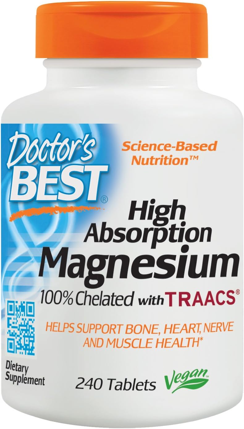 High Absorption Magnesium Supplement by Doctor's Best - 240 Count