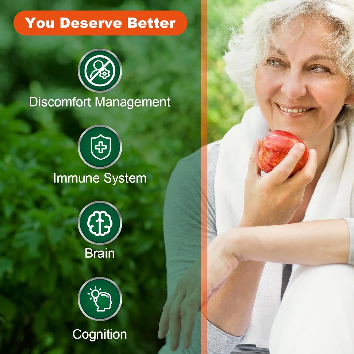 High Absorption NICMIN 1600MG Palmitoylethanolamide Supplement with Luteolin & Quercetin - 180 Capsules