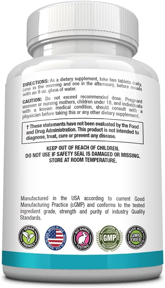 High Absorption OptiMSM 2000 mg Tablets for Joint, Muscle, and Skin Health - Immune Boosting Vegan Supplement - Fast Absorption - Non-GMO - Made in USA