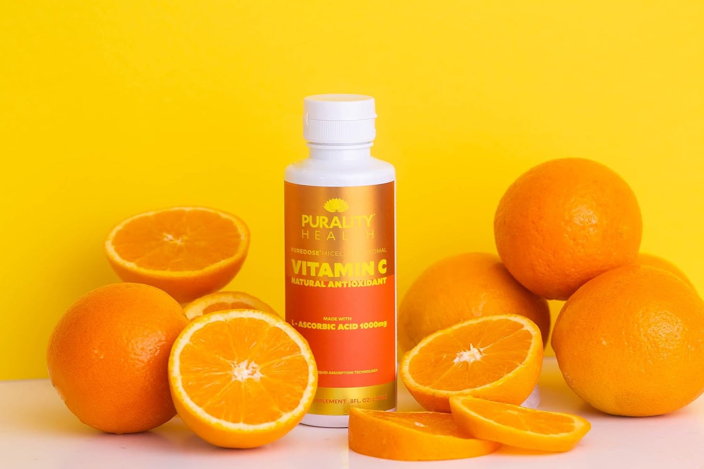 High Absorption Vitamin C Liquid Supplement - 1000mg per Serving - Non-GMO, Gluten Free, Vegan - 15 Day Supply