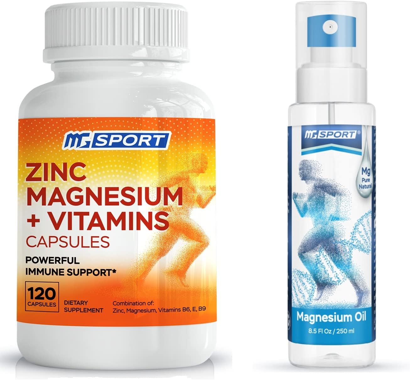 High Absorption Zinc and Magnesium Bundle for Leg Cramps and Muscle Recovery