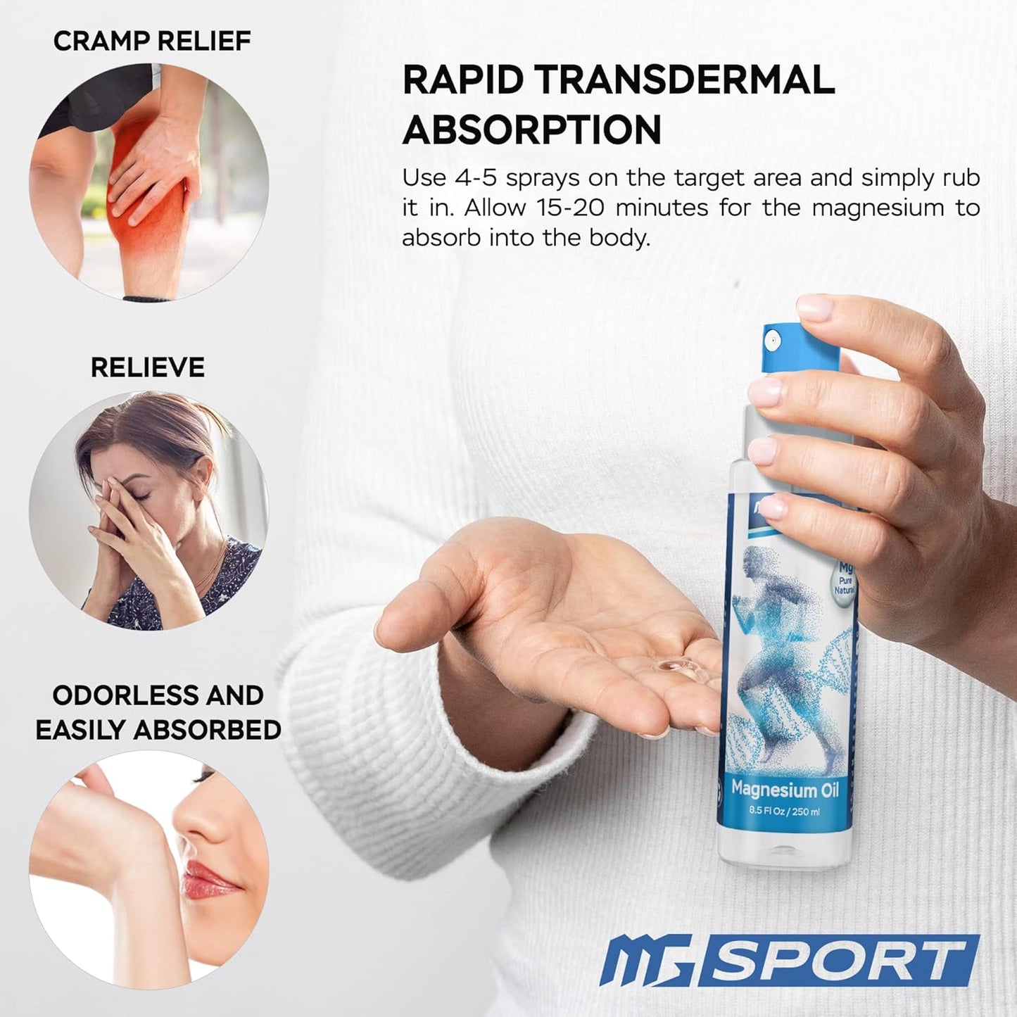 High Absorption Zinc and Magnesium Bundle for Leg Cramps and Muscle Recovery