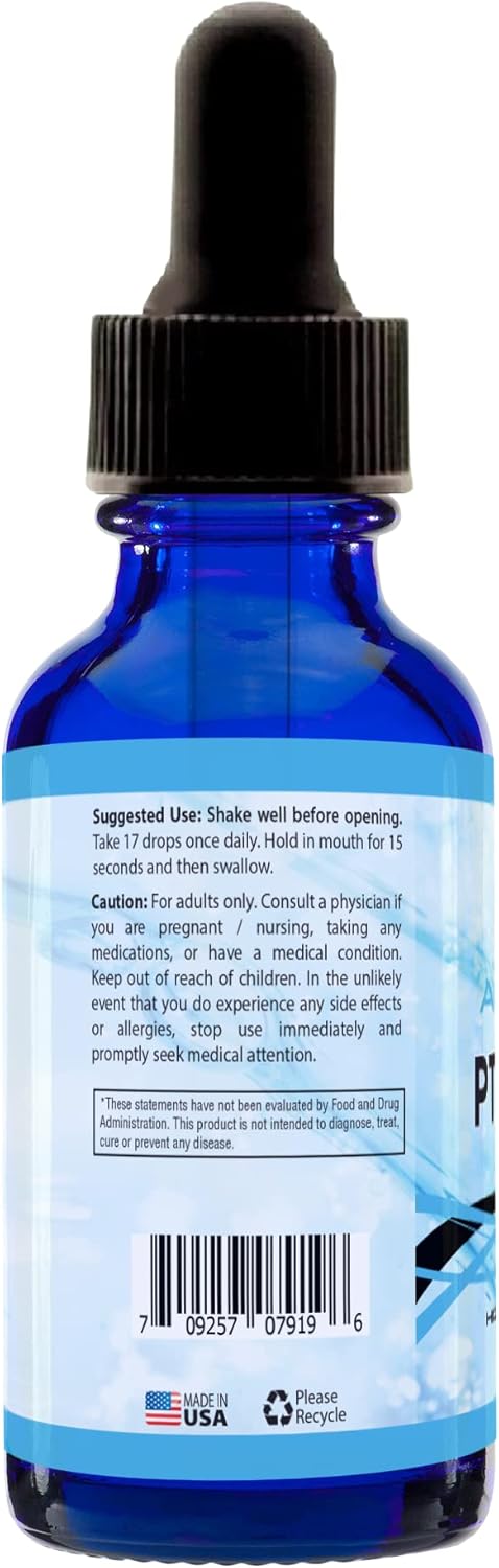 High Bioavailability Absonutrix Pterostilbene Liquid Drops - 300 mg, 4 Fl Oz - 200 Servings - Third-Party Tested - GMP-Certified - Non-GMO - Made in USA