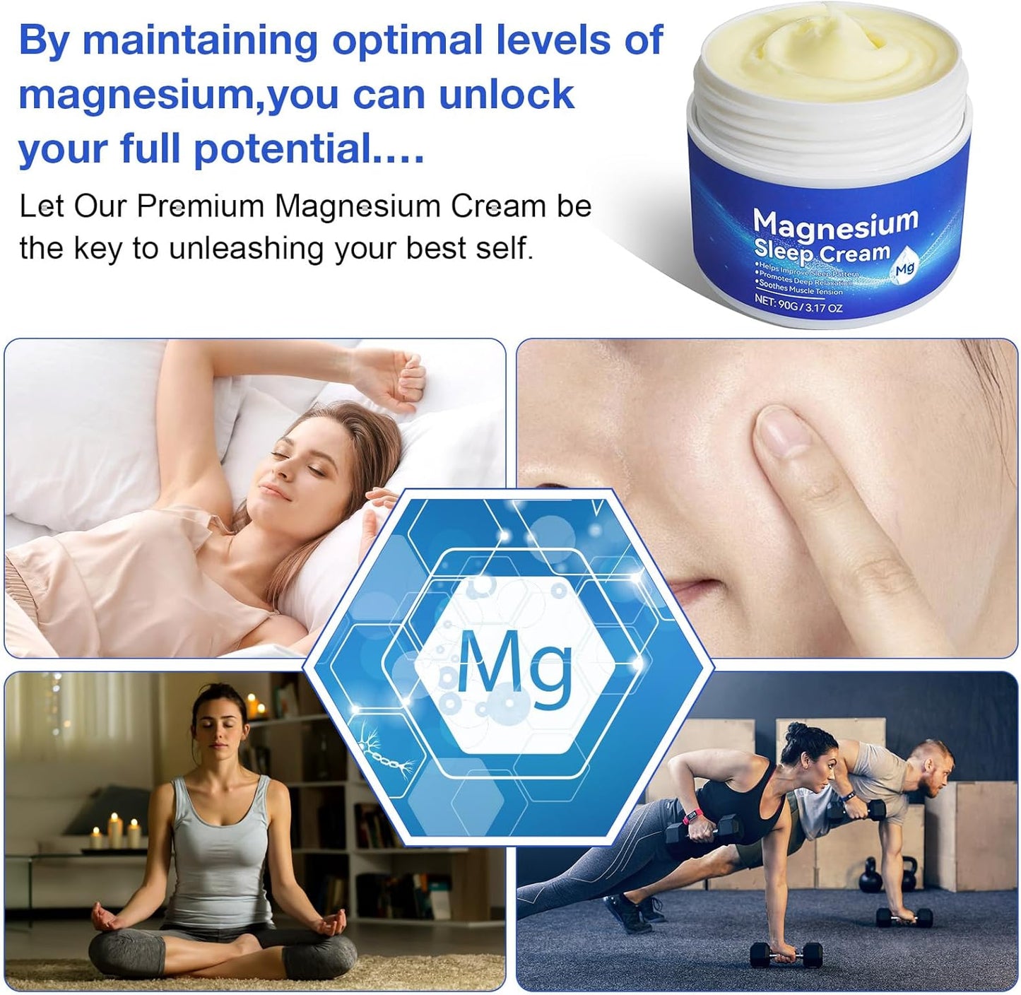 High Concentration Genuine Zechstein Magnesium Oil, Lotion, and Cream for Feet - Natural Well-Being Solution