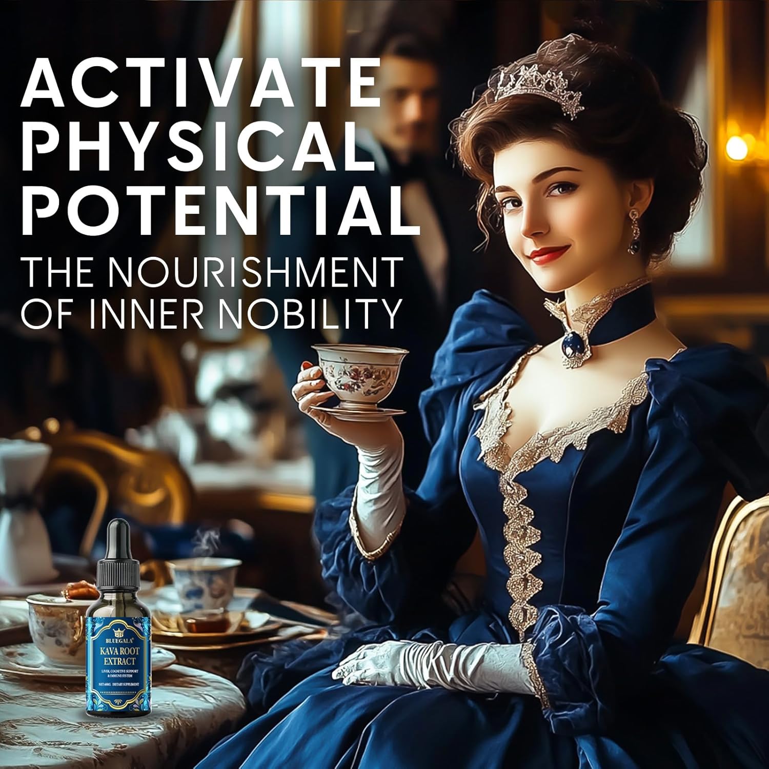 High Concentration Kava Root Extract Drops for Relaxation, Cognitive Support, and Immune System - 60 ml