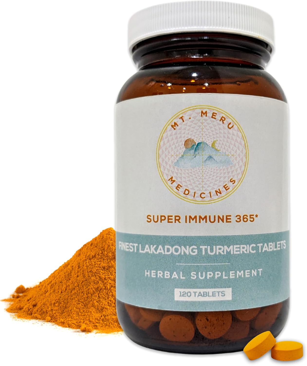 High-Curcumin Lakadong Turmeric Tablets with Black Pepper - Supports Joint, Heart, Immune Health - 120 Vegan Tablets - BoostGo Australia