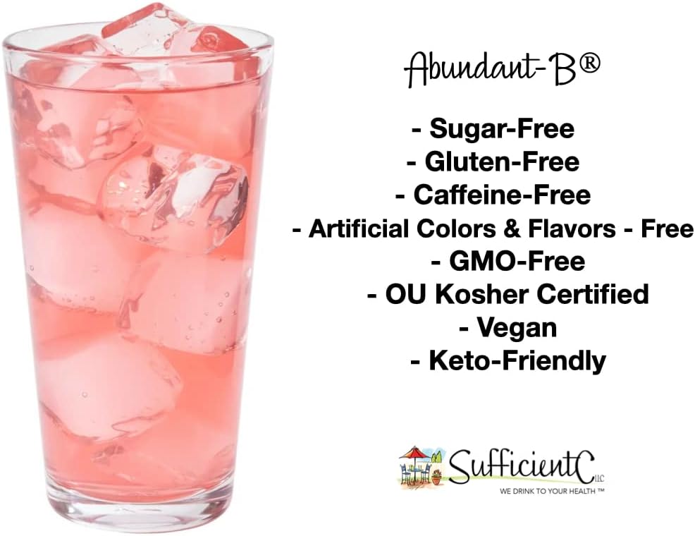 High-Dose Methyl B-12 and Biotin Pink Lemonade Energy Drink Mix - Delicious Flavor with Added Benefits in Every Sip