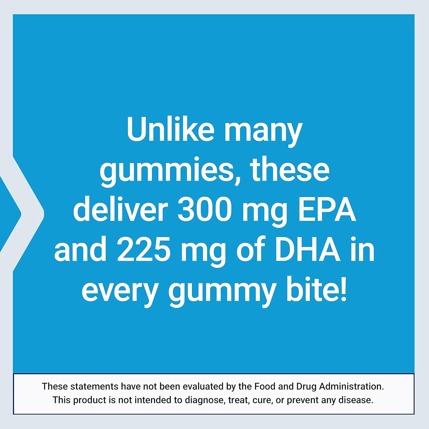 High-Dose Omega-3 Fish Oil Gummy Bites with EPA DHA Fatty Acids - Non-GMO & Gluten Free - 36 Chewable Gummies