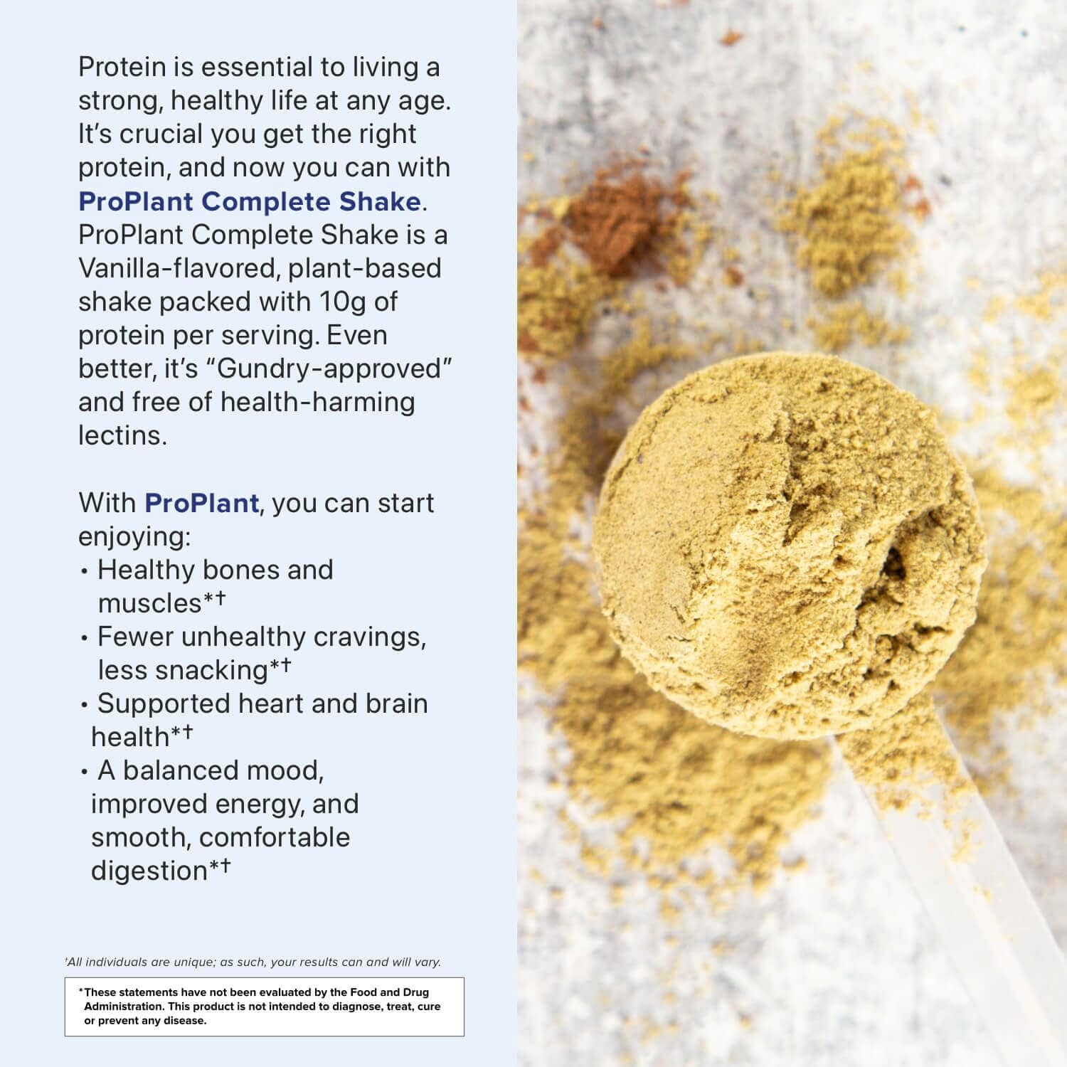 High-Fiber Plant Protein Blend Shake - Gundry MD® Pro Plant Complete (Vanilla) - 20 Servings