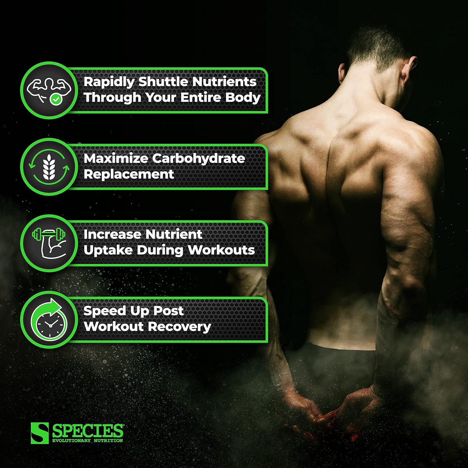 High Molecular Weight Micronized Carb Powder Supplement for Intra & Post Workout, 40 Servings, Sugar-Free Formula with No Bloating or Cramping