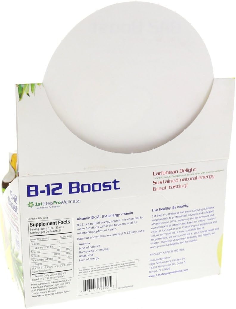 High Performance Fitness B-12 Boost - 12 Pack of 2oz Bottles