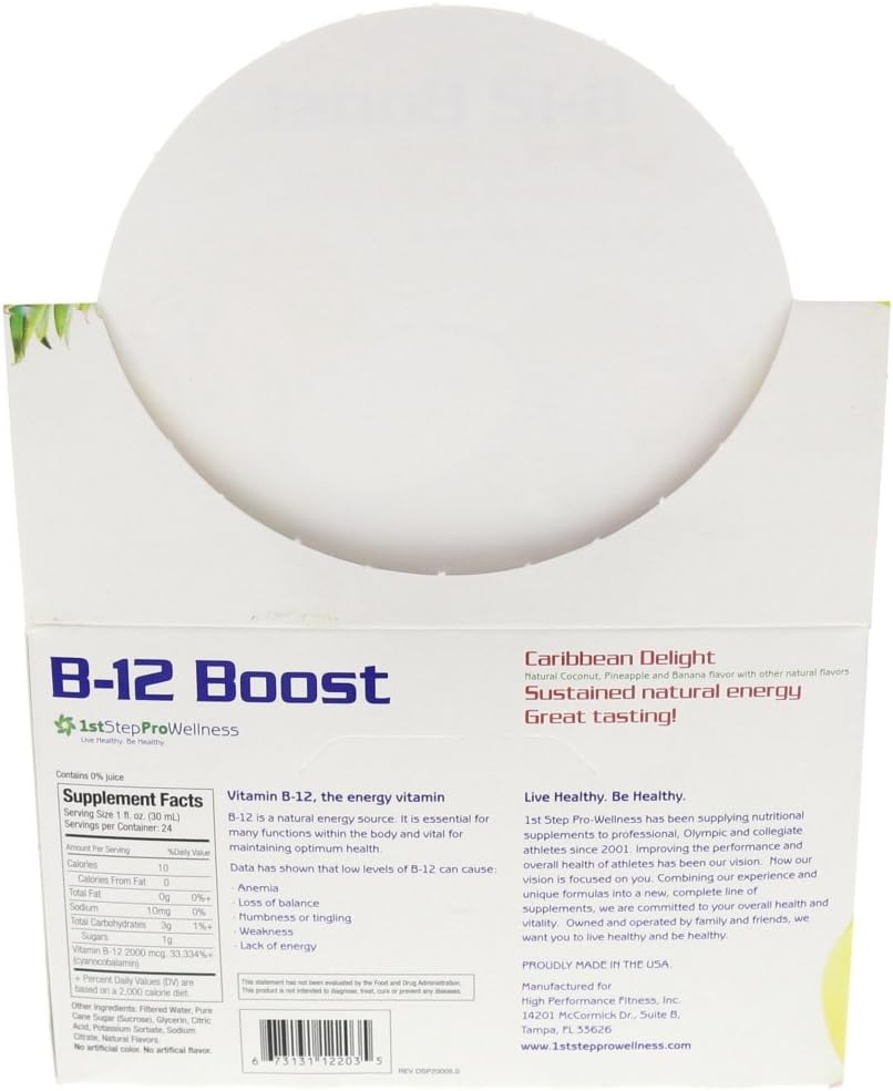 High Performance Fitness B-12 Boost - 12 Pack of 2oz Bottles