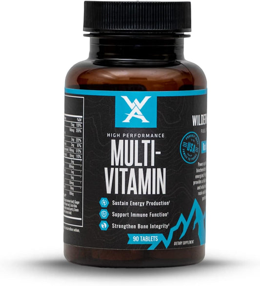 High Performance Multivitamin for Men and Women - Adult Vitamins Supplement with Chromium and Vanadium by Wilderness Athlete