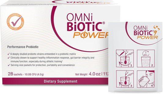 High Performance Probiotic Powder with Magnesium Citrate for Gut Health, Muscle Recovery, Energy - Vegan, Non-GMO - 30 Servings