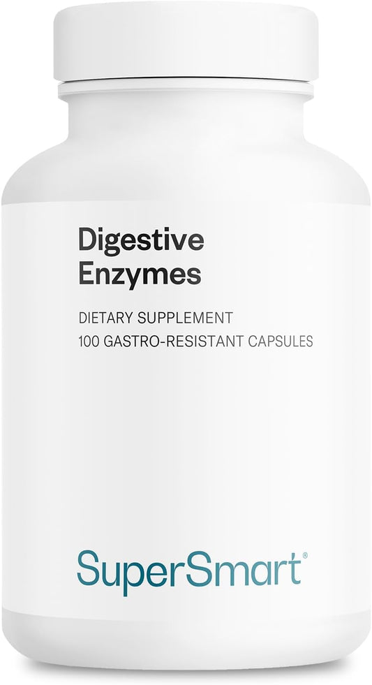 High Potency 15-in-1 Multi Enzymes Supplement for Digestion - Lipase, Bromelain, Amylase, Lactase, Protease, Invertase - Non-GMO & Gluten Free - 100 Delayed Release Capsules