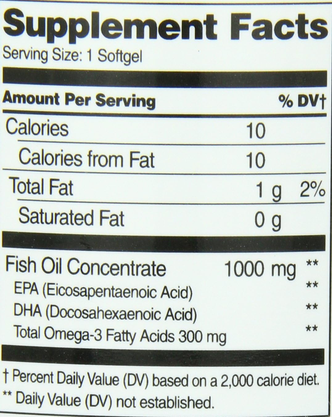 High Potency 21st Century Fish Oil 1000mg Softgels, 180 Enteric Coated Capsules - Omega-3 Supplement