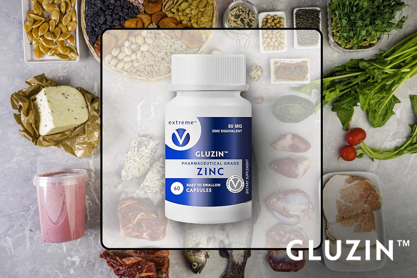 High Potency 25MG Zinc Capsules - Pharmaceutical Grade Immune Support Supplement, Vegan Friendly - 2 Bottles (240 Capsules)