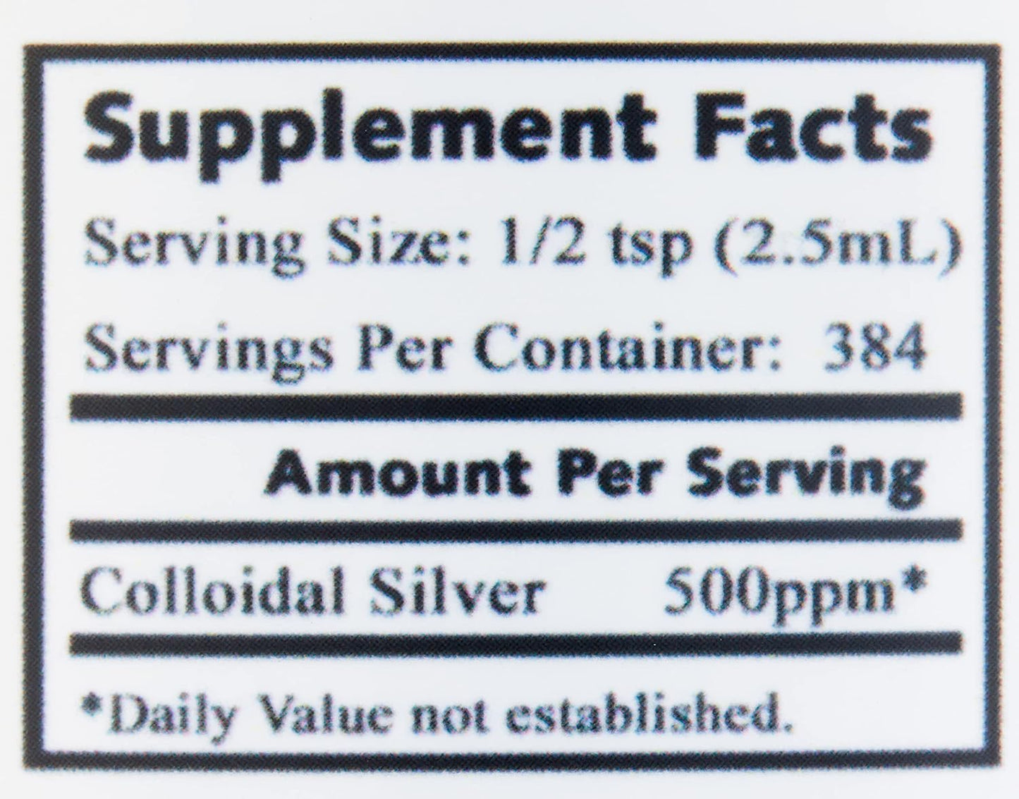 High Potency 500 PPM Colloidal Silver - 32 oz Bottle | Boost Immunity & Stem Cells | Fast Healing | Tasteless Formula