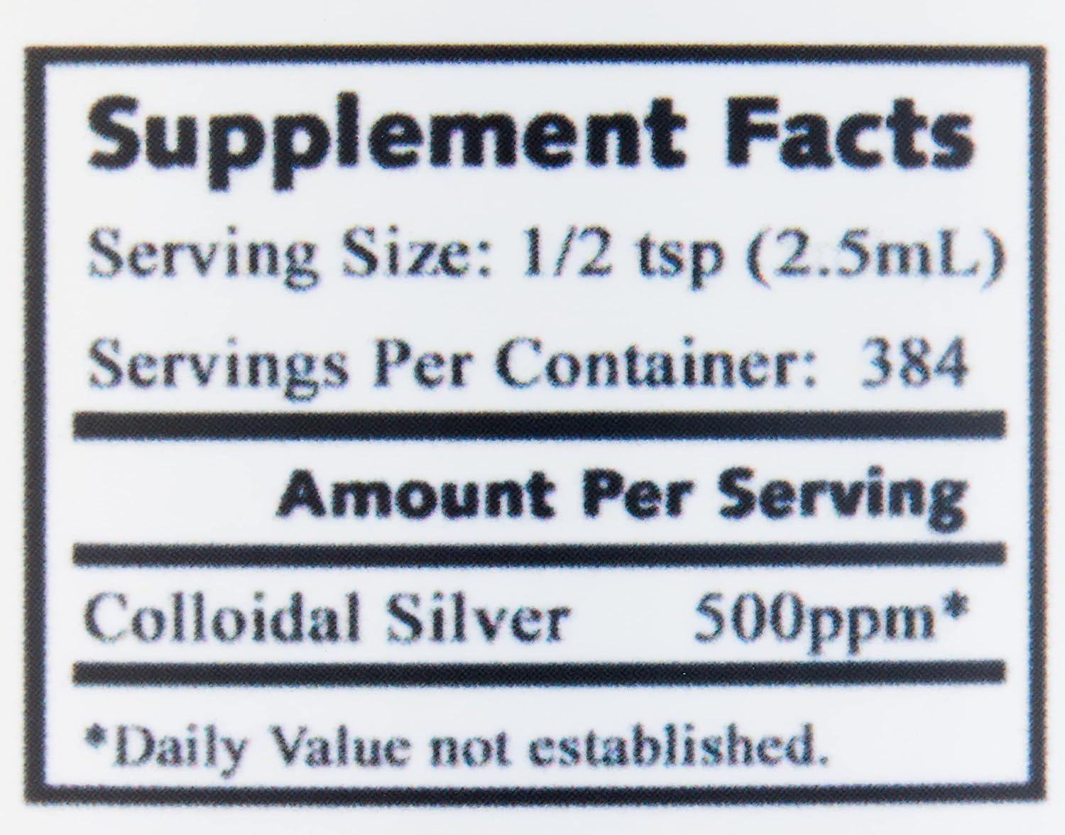 High Potency 500 PPM Colloidal Silver - 32 oz Bottle | Boost Immunity & Stem Cells | Fast Healing | Tasteless Formula