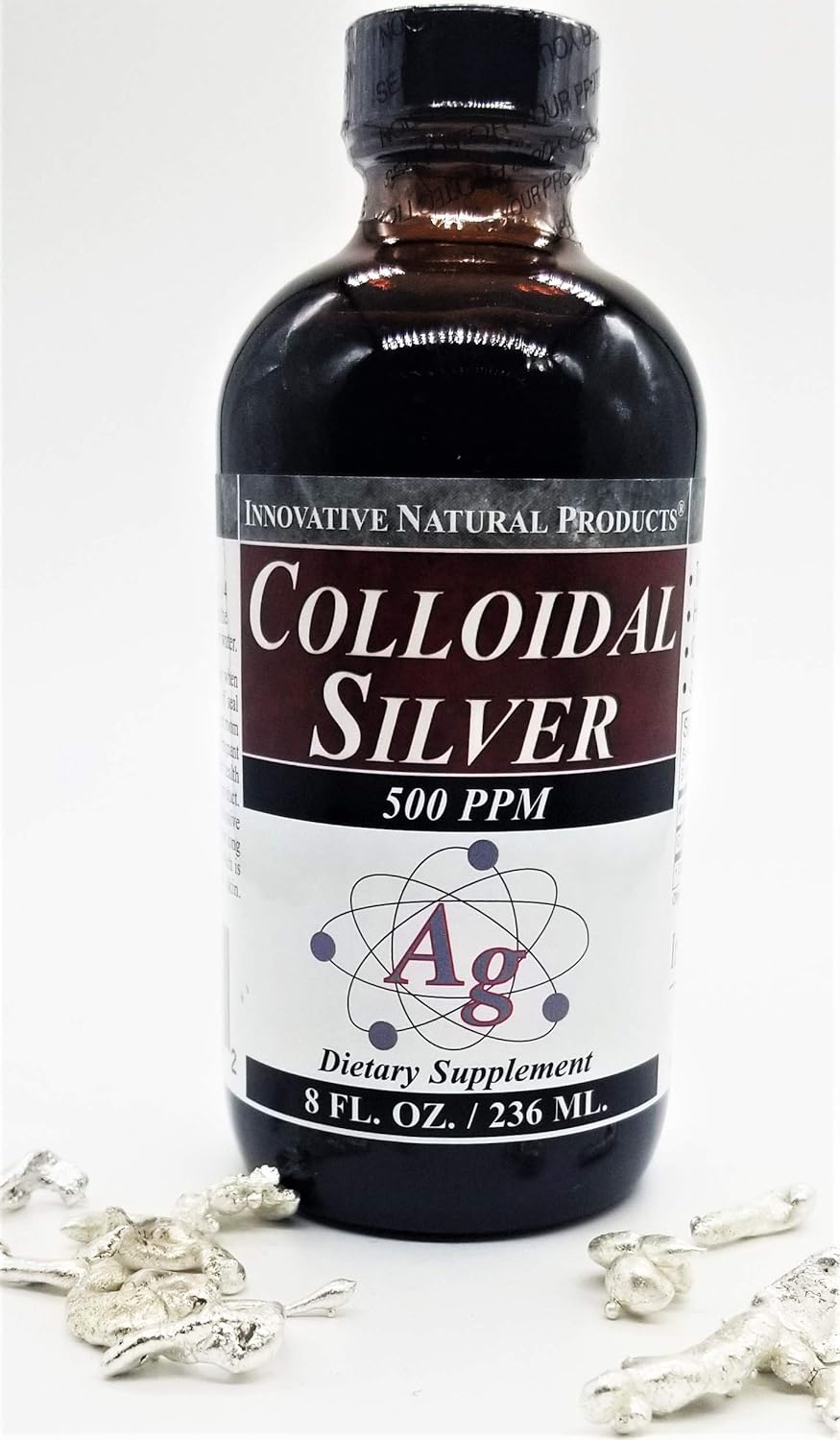 High Potency 500 ppm Colloidal Silver in 8 Ounces - Innovative Natural Products