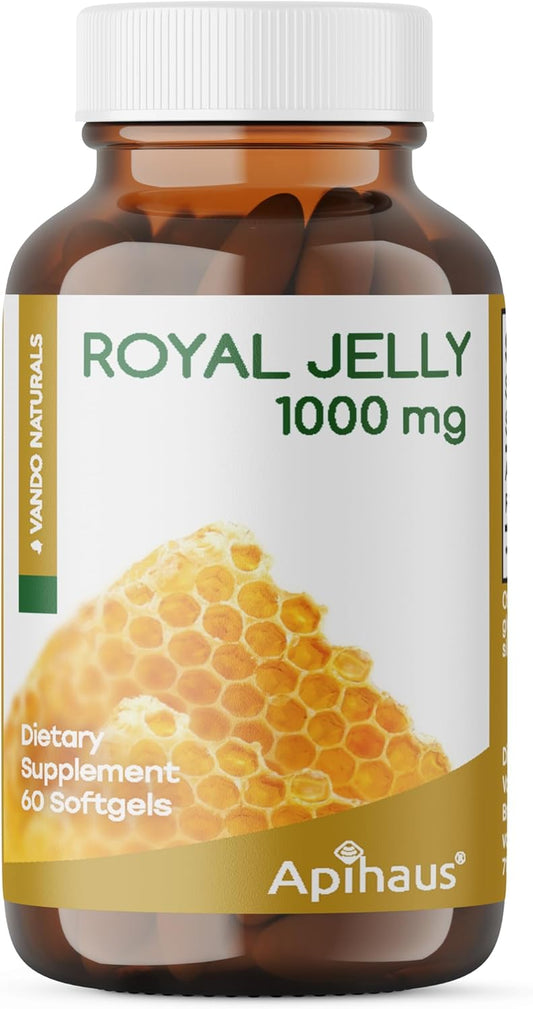 High-Potency Apihaus Royal Jelly Softgels - 1000mg - 60 Count