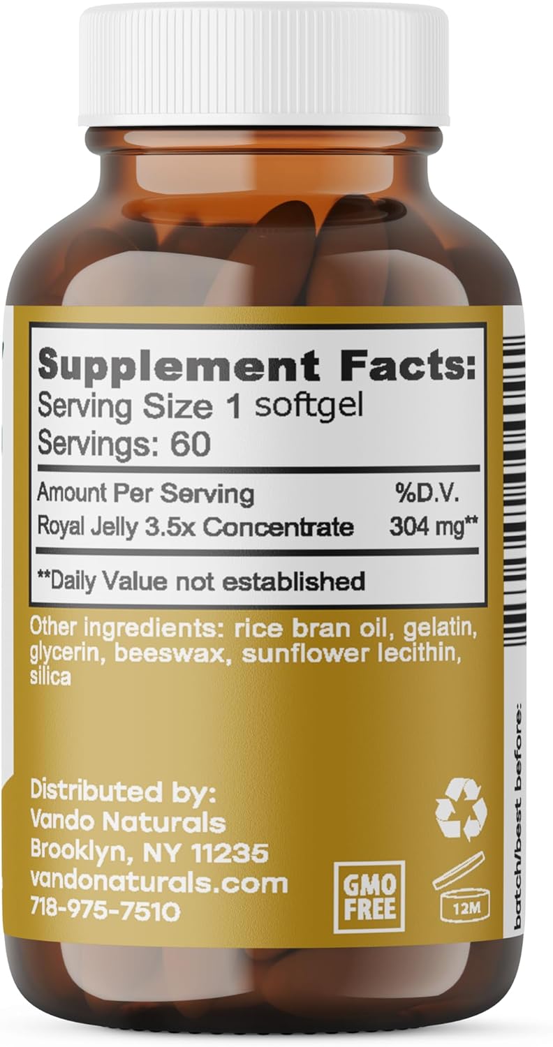 High-Potency Apihaus Royal Jelly Softgels - 1000mg - 60 Count