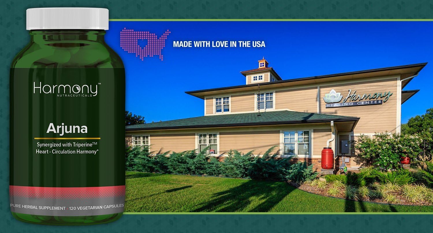 High Potency Arjuna Supreme Capsules with Triperine for Cardiovascular Support - Liposomal Formula by Dr. Gumman's Harmony Nutraceuticals