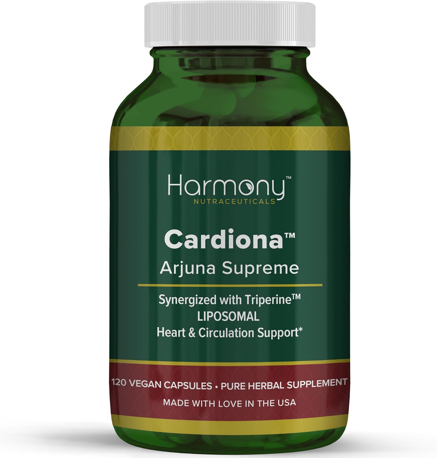 High Potency Arjuna Supreme Capsules with Triperine for Cardiovascular Support - Liposomal Formula by Dr. Gumman's Harmony Nutraceuticals
