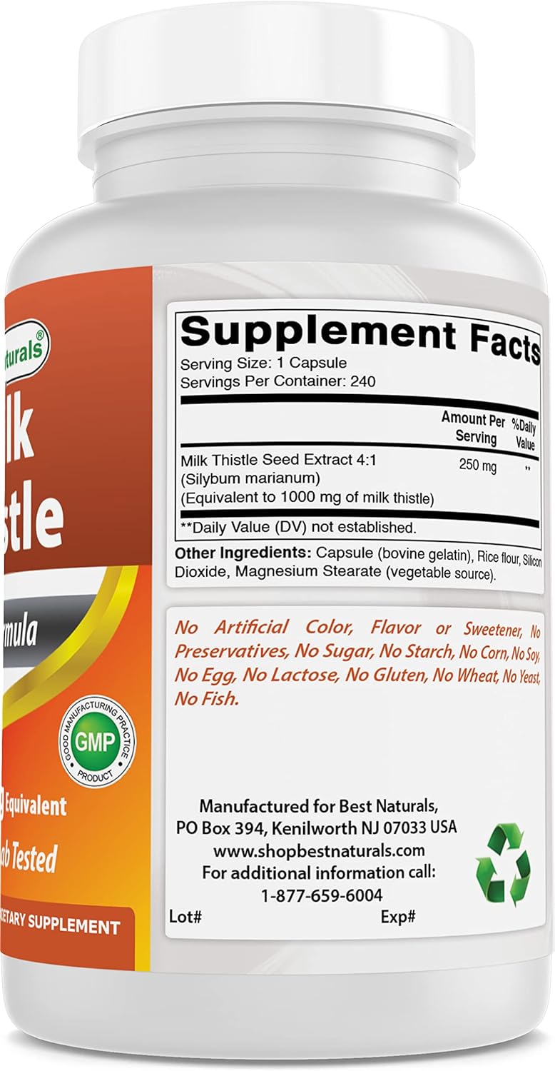 High Potency Artichoke Extract 10000mg & Milk Thistle Extract 1000mg Combo - Herbal Liver Detox Support Supplement