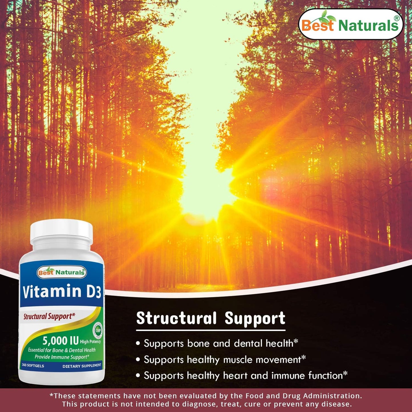 High Potency B-100 Complex with Vitamin D3 5000 IU - Best Natural Supplement for Energy and Immune Support