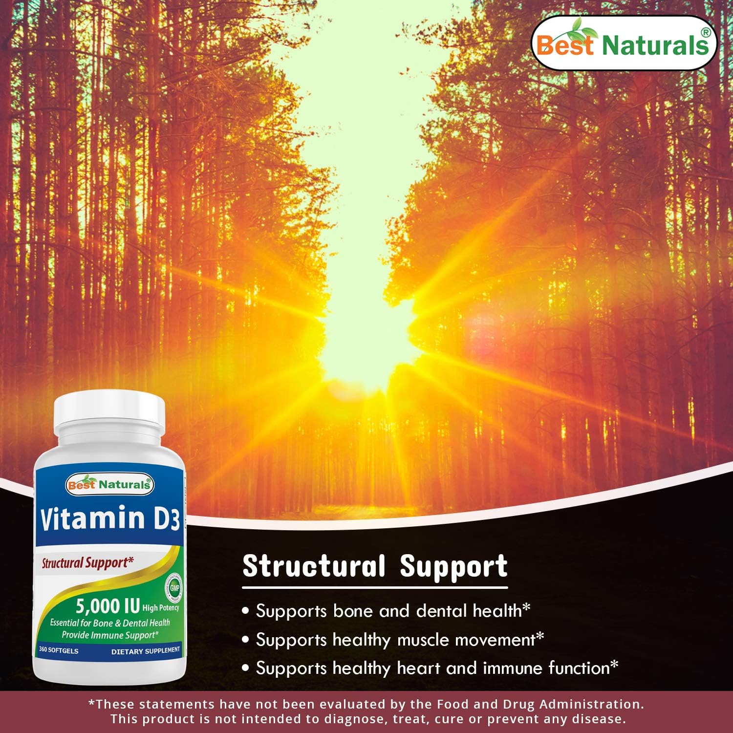High Potency B-100 Complex with Vitamin D3 5000 IU - Best Natural Supplement for Energy and Immune Support