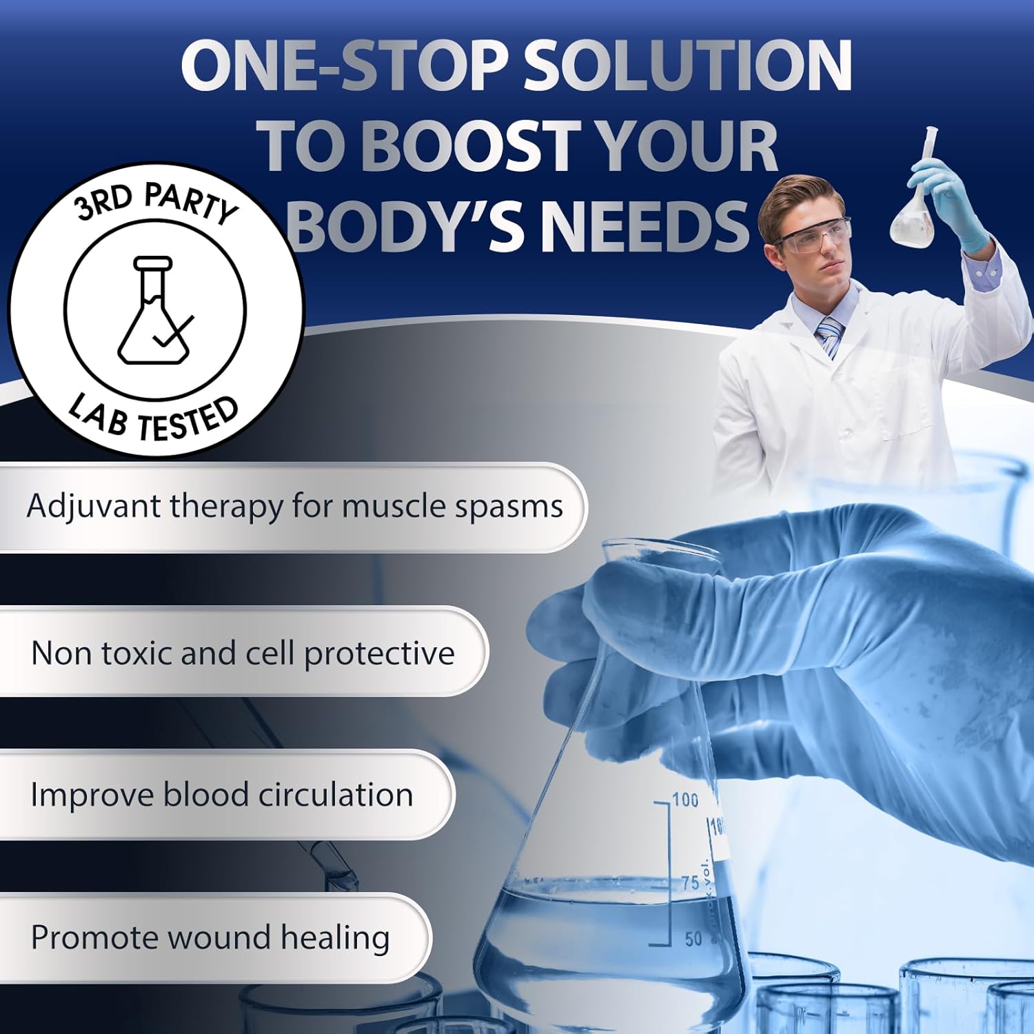 High-Potency B Vitamin Supplement, 180 Capsules, 1000 mcg, Pack of 3