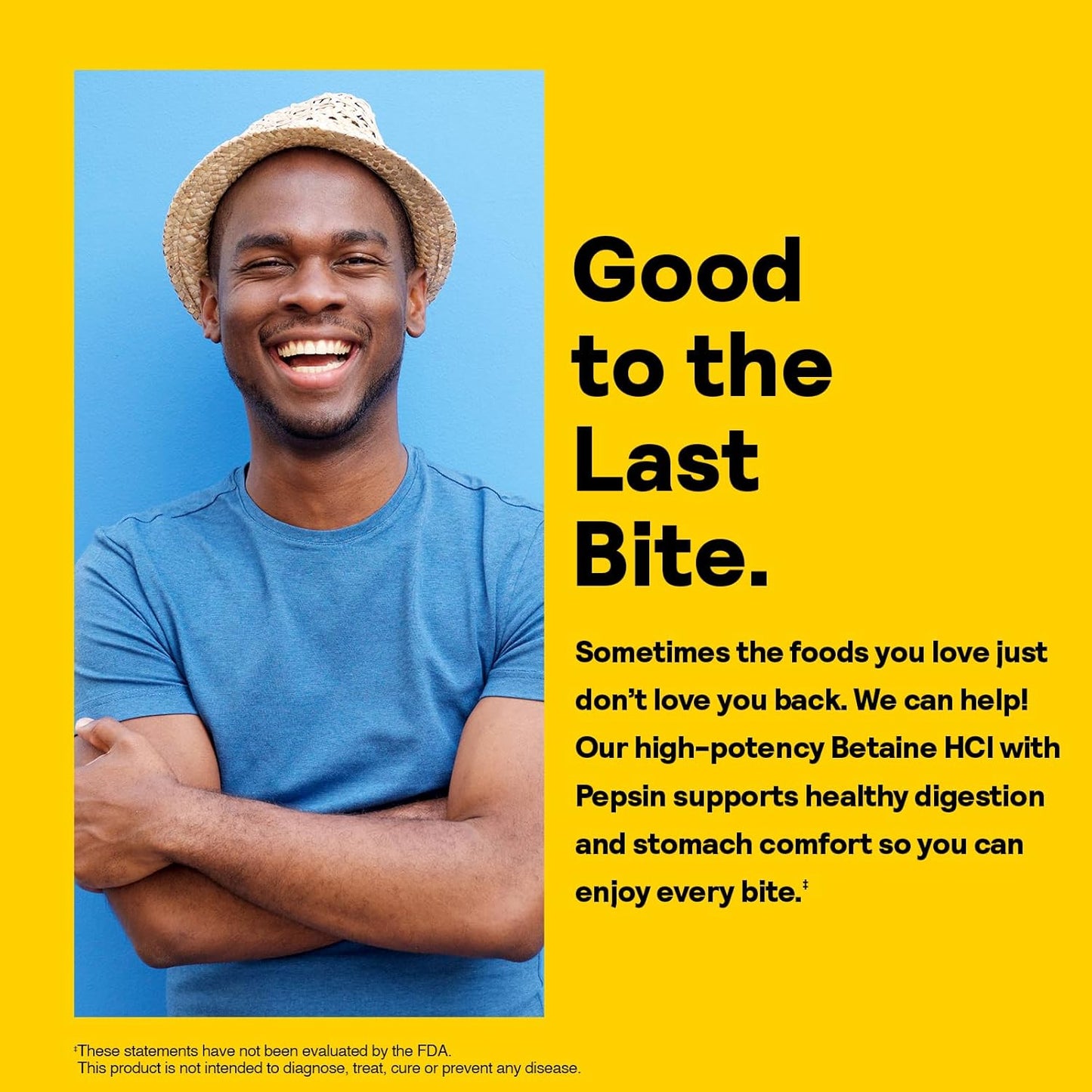 High Potency Betaine HCL with Pepsin Capsules - Digestive Enzymes for Gut Health Support - 100 Servings, 60-Day Guarantee - Nature's Life