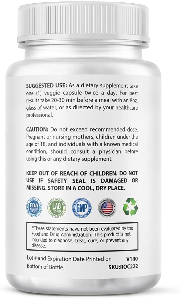 High Potency Biotin Capsules 10000mcg - Vegan Hair, Skin, Nails Vitamins - Halal, Non-GMO Supplement for Men, Women, Kids