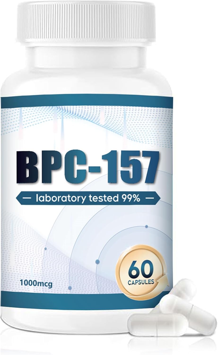 High Potency BPC-157 Pro 1000mcg Capsules - New Protective Compound 157 Supplement - Gluten-Free, 60 Caps