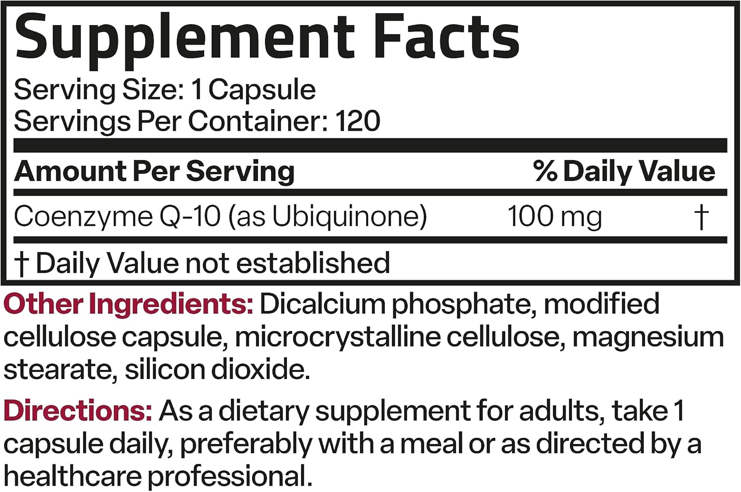 High Potency Bronson CoQ10 100 MG for Cellular Energy Production - 120 Vegetarian Capsules - BoostGo Australia