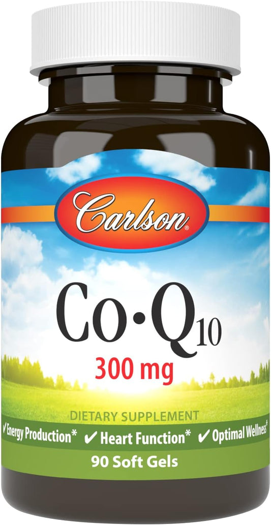 High Potency Carlson Coq10 Softgels - 300mg, 90 Count