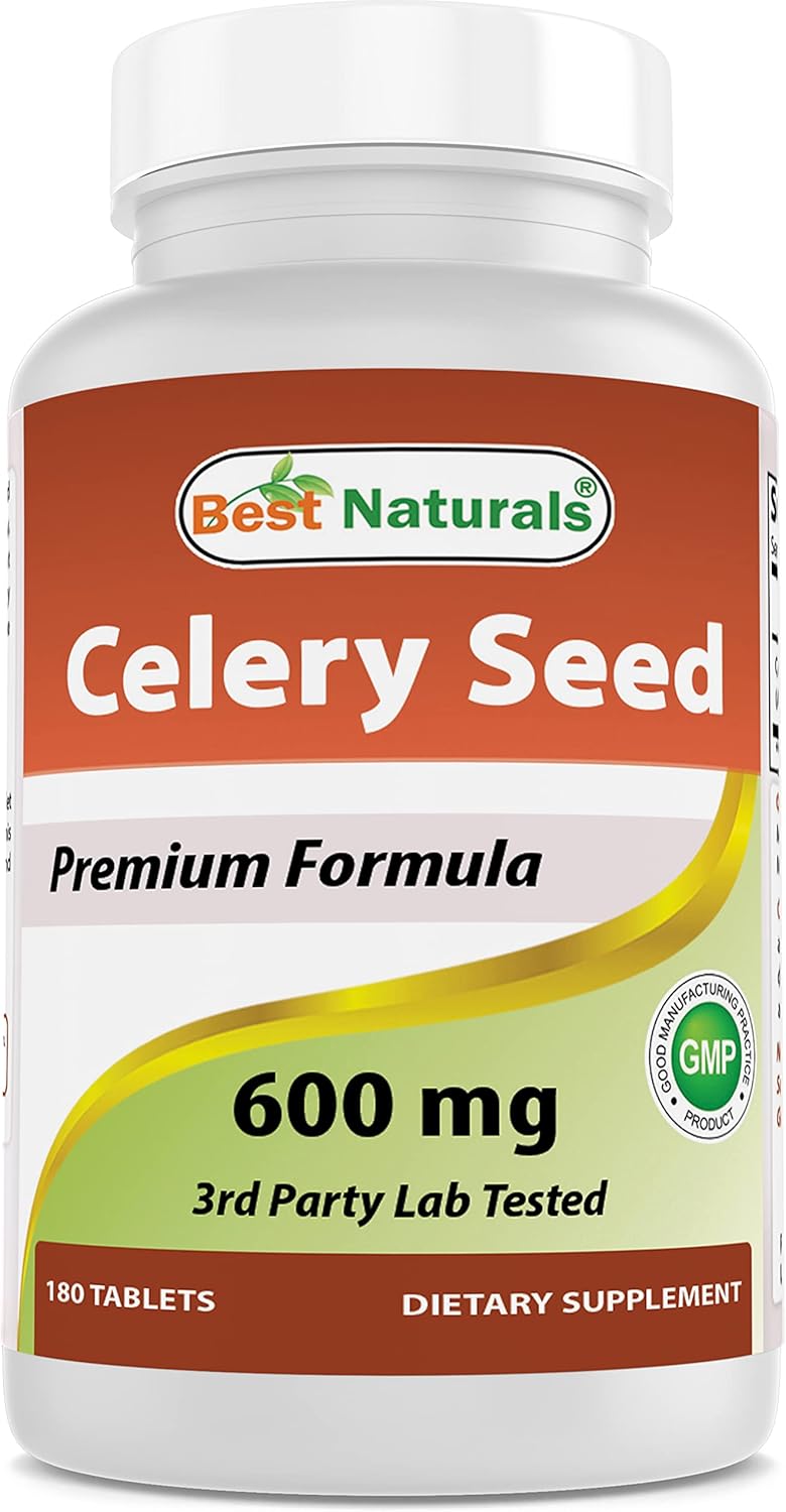 High Potency Celery Seed and Magnesium Glycinate Supplement - 600mg Celery Seed & 425mg Magnesium Glycinate for Optimal Health