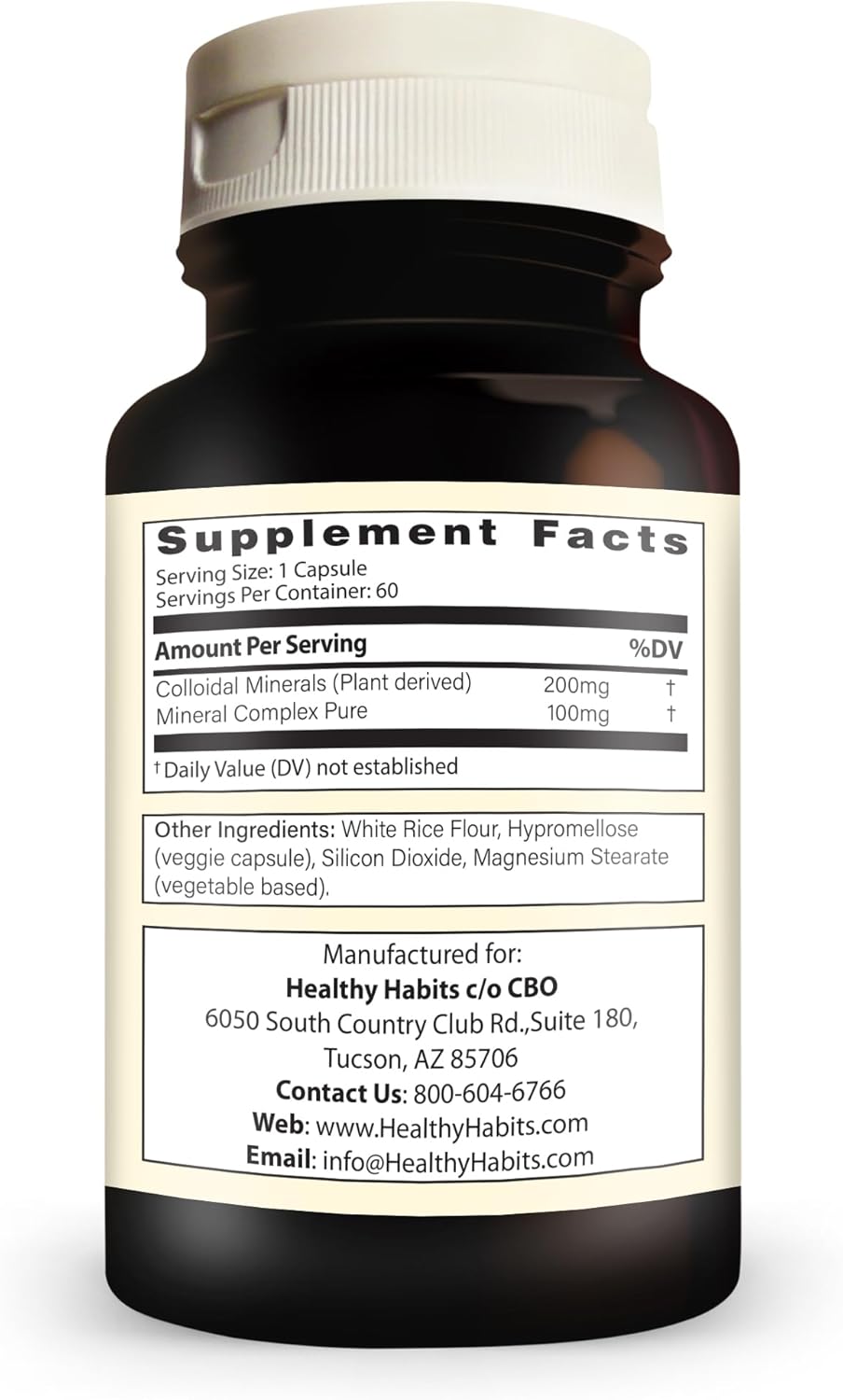 High Potency Complete Mineral Supplement with Sentramin Plant and Sea Bed Minerals - 60 Count