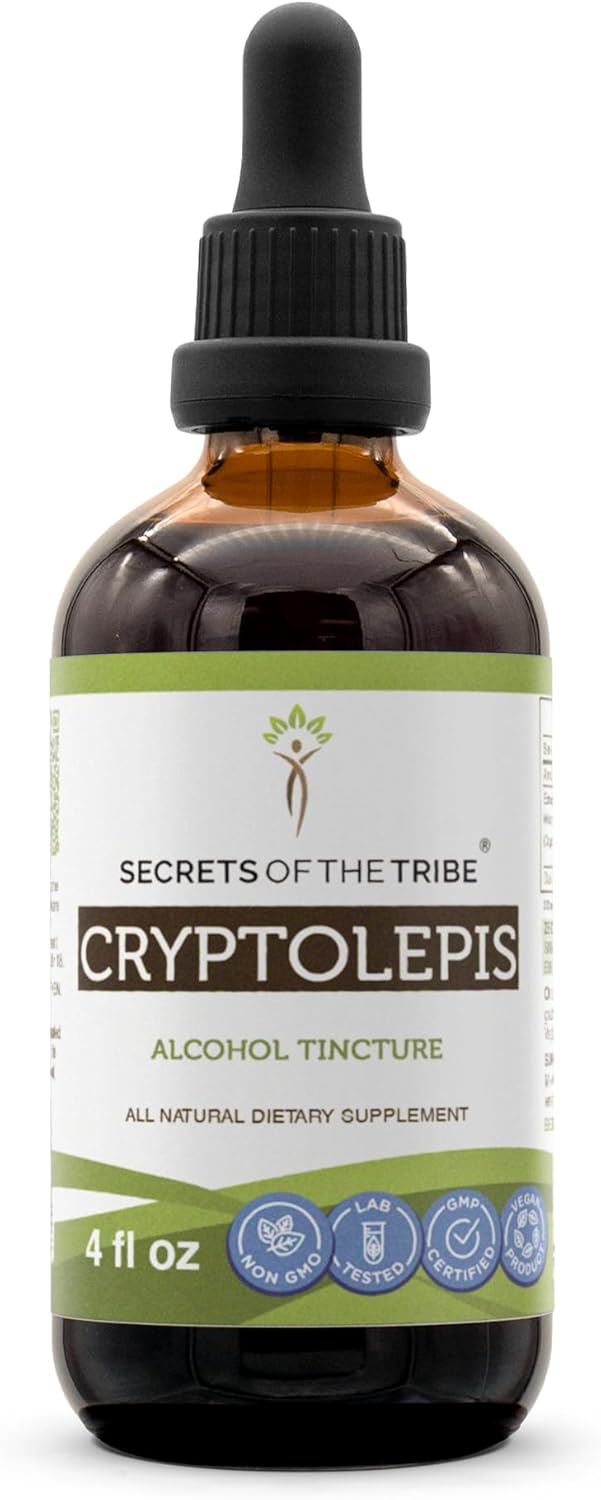 High-Potency Cryptolepis Sanguinolenta Tincture Alcohol Extract - Secrets of the Tribe - 4 oz
