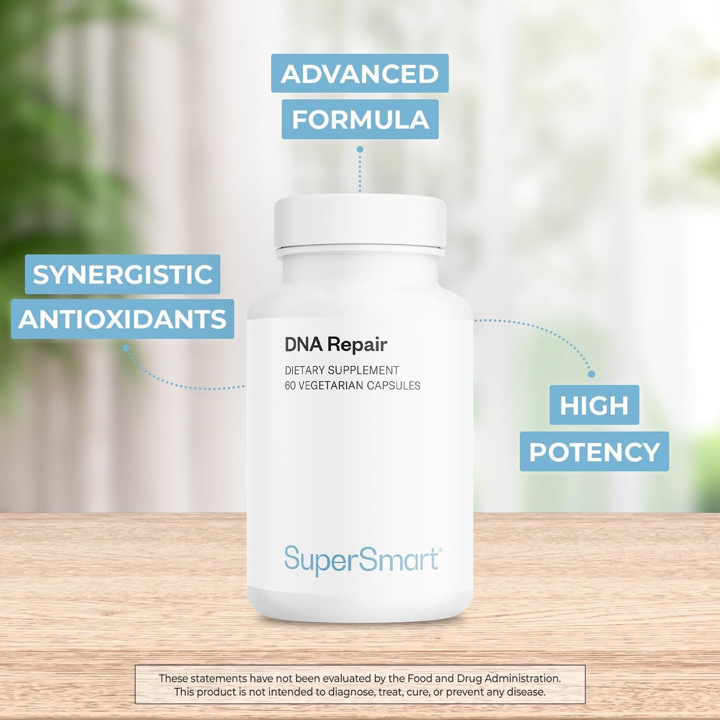 High Potency DNA Repair Supplement with AC-11 & Sulforaphane - Non-GMO, Gluten Free - 60 Capsules