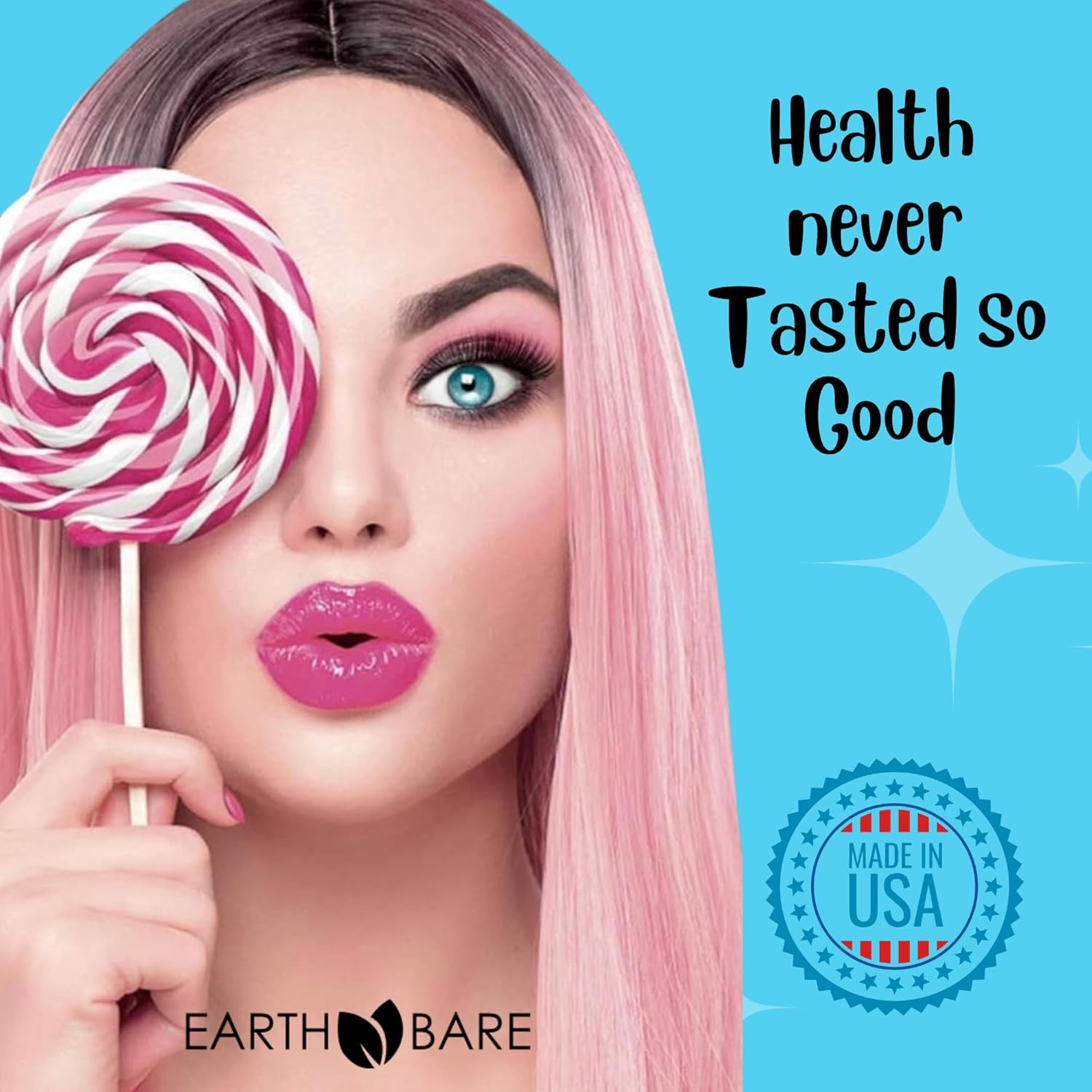 High-Potency Earth Bare Quercetin Gummies with Vitamin C, Zinc, Elderberry for Adults and Kids | Immune Support for Boosted Wellness | 30 Day Supply