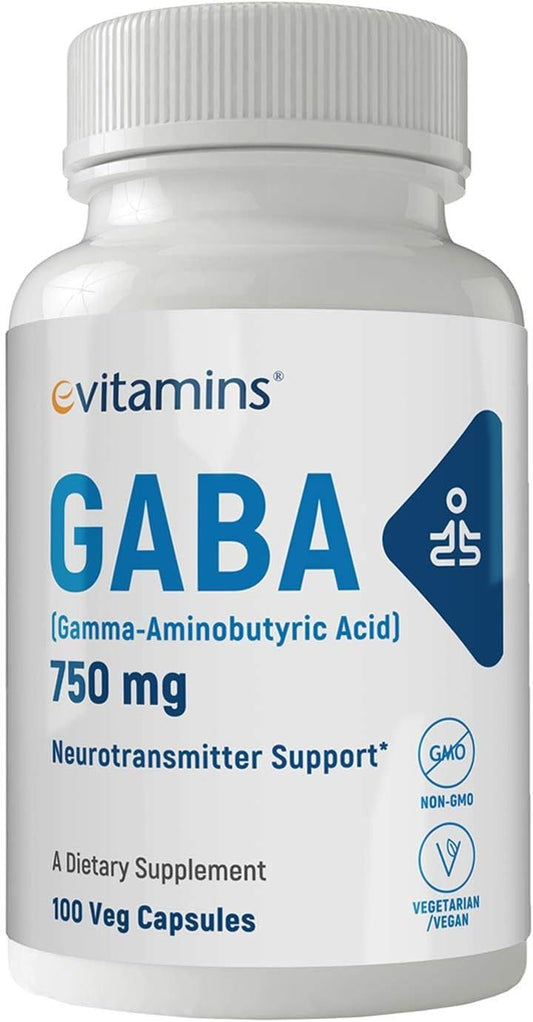 High Potency GABA Supplement for Improved Health - 750mg