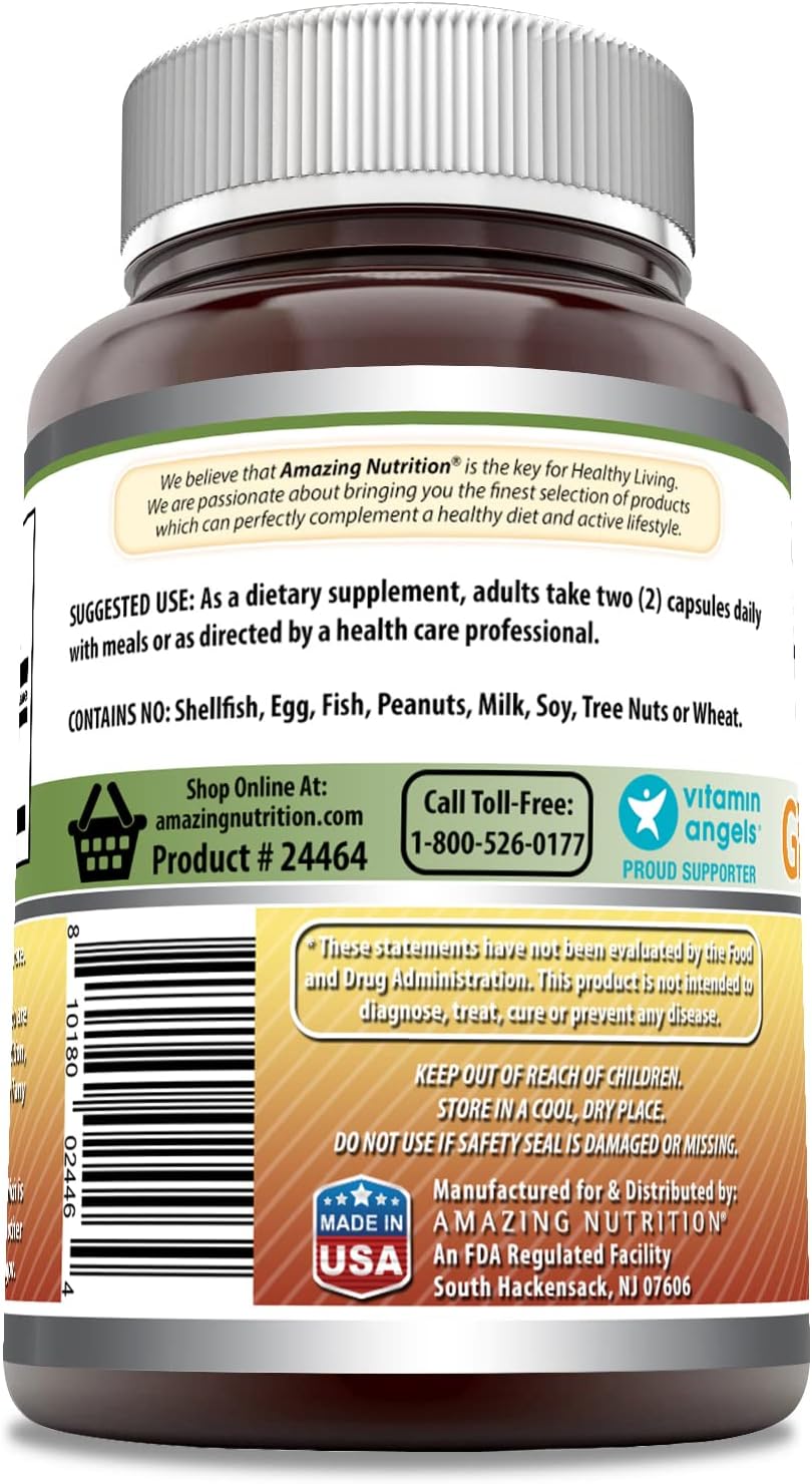 High Potency Ginseng Complex Supplement 1000mg - Korean Ginseng Extract, 120 Capsules | Non-GMO, Gluten Free - Made in USA by Amazing Nutrition