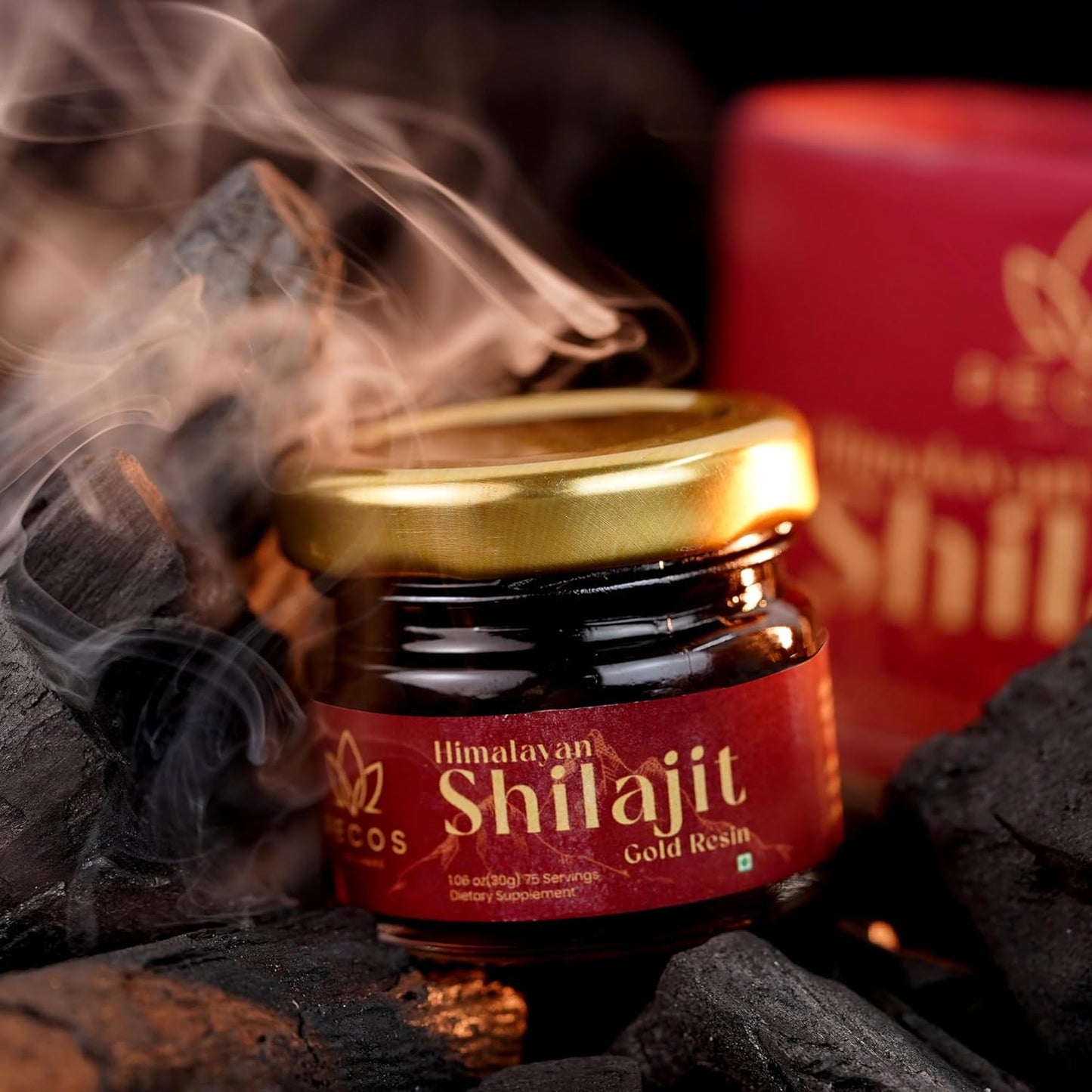 High Potency Gold Grade Pure Himalaya Shilajit Resin for Energy Boost & Immune Support - 100 Servings, 85+ Trace Minerals, 76%+ Fulvic Acid - 30g