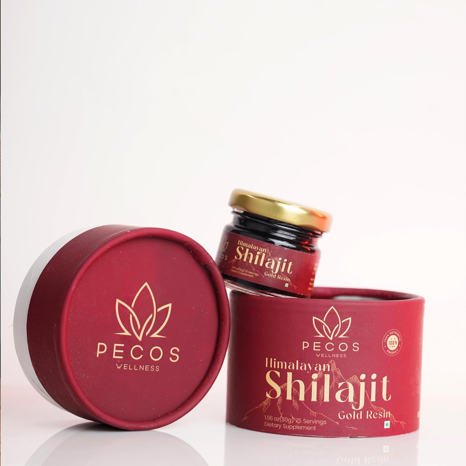 High Potency Gold Grade Pure Himalaya Shilajit Resin for Energy Boost & Immune Support - 100 Servings, 85+ Trace Minerals, 76%+ Fulvic Acid - 30g